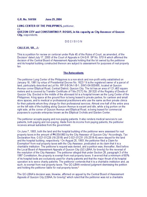 lung center vs quezon city|G.R. No. 203514 .